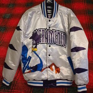 Roadrunner Sacramento Kings Men's Headgear Classics Embroidered Satin Jacket XL